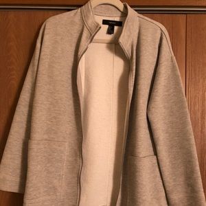 Forever21 Gray Fleece Jacket